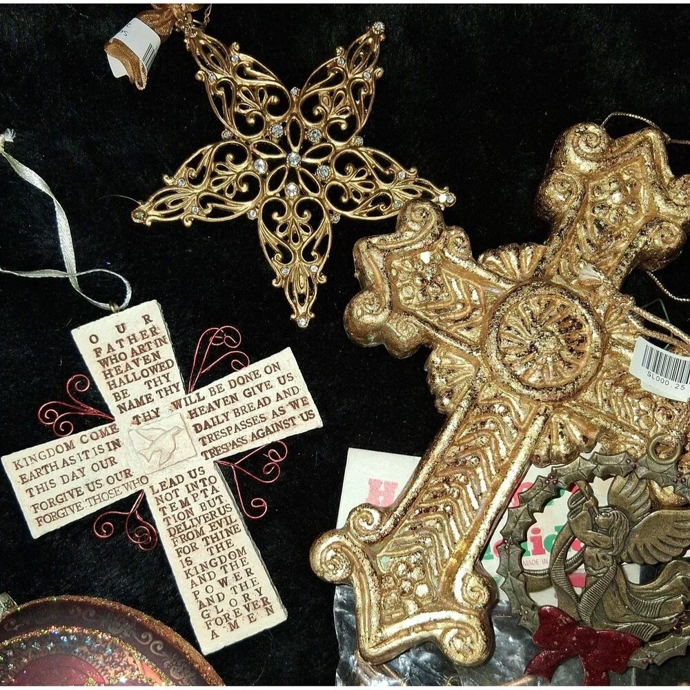 Vintage Ornament lot mixed Religious items lot of 7